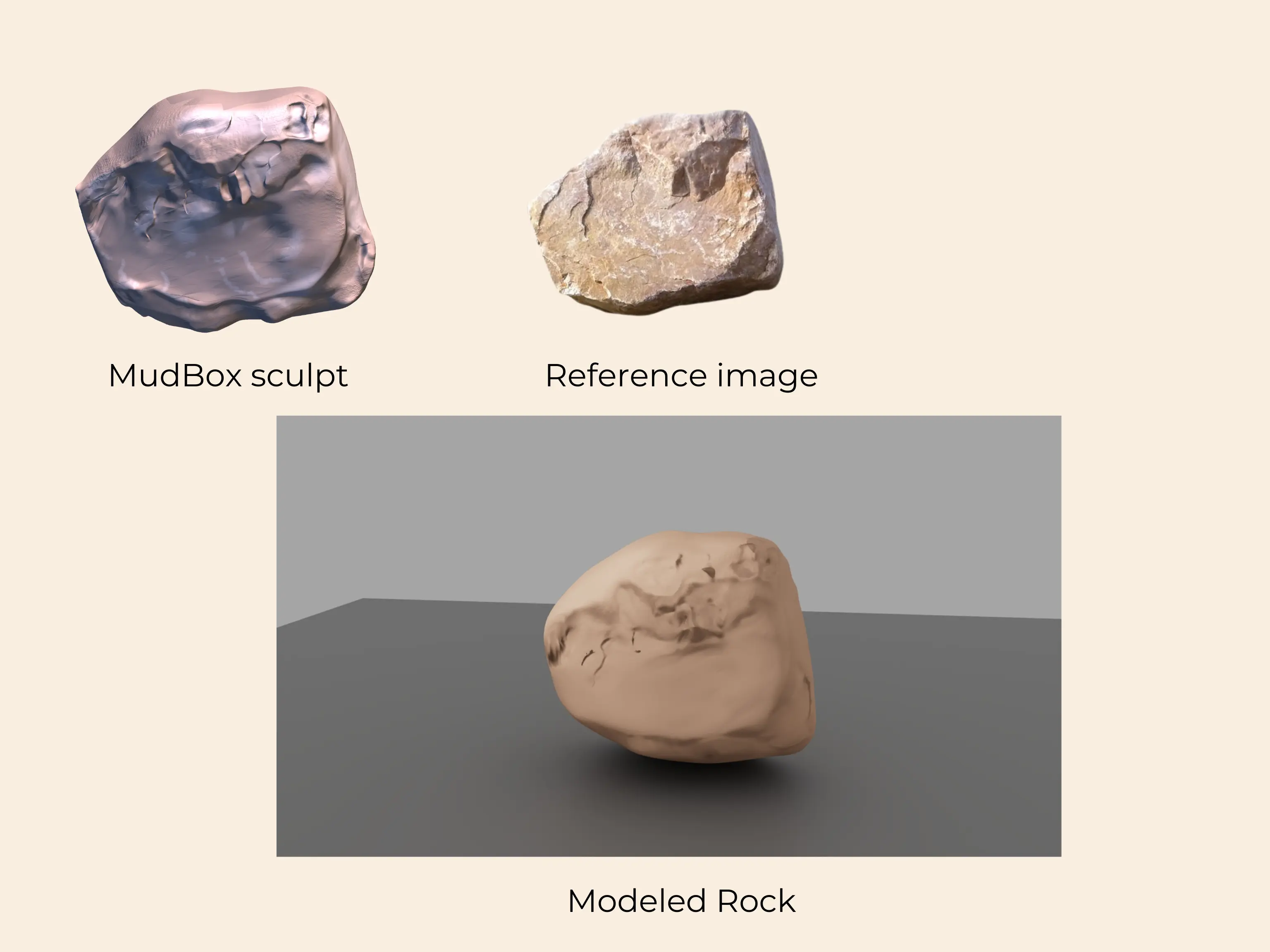 obsidian rendered from Mudbox